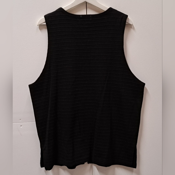 Vintage 80s 90s Women's Ticlio  Vest Jacket Black Full Zip Canada One Size OS - Picture 5 of 9